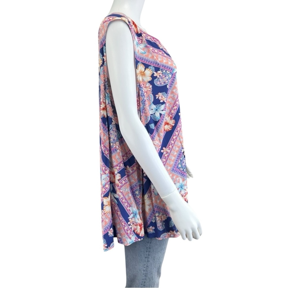 J. Jill NWT Floral Paisley Print Shell Size 3X E0474 - Picture 2 of 12